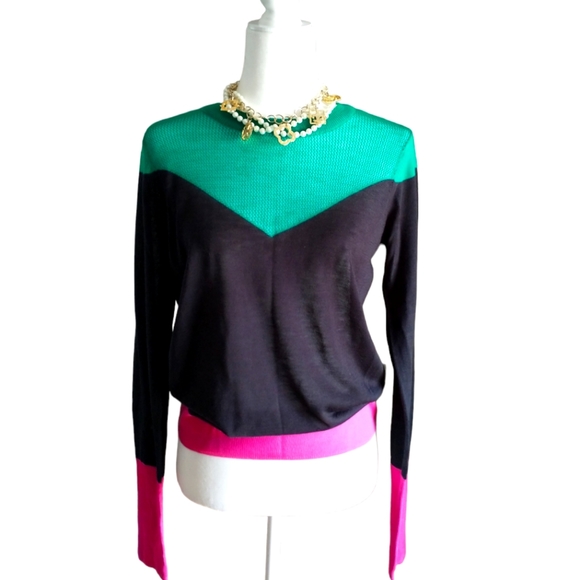 NWT I🖤Ronson Mesh Knit Top - Picture 1 of 13